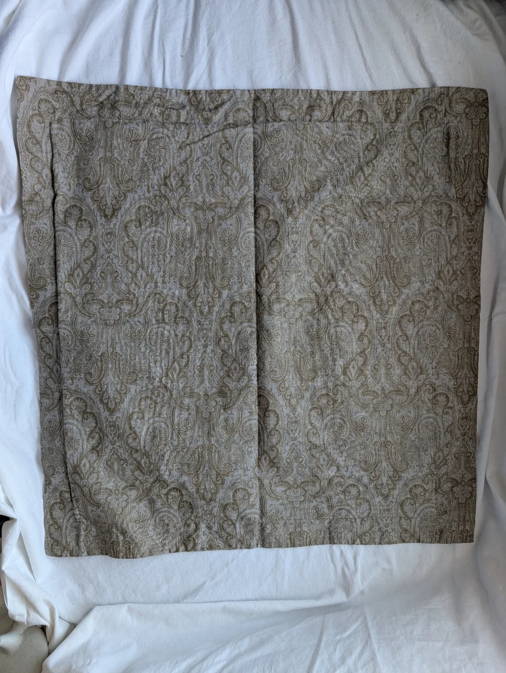 Restoration Hardware Paisley Italien Block Print Cotton Euro Pillow Covers -2